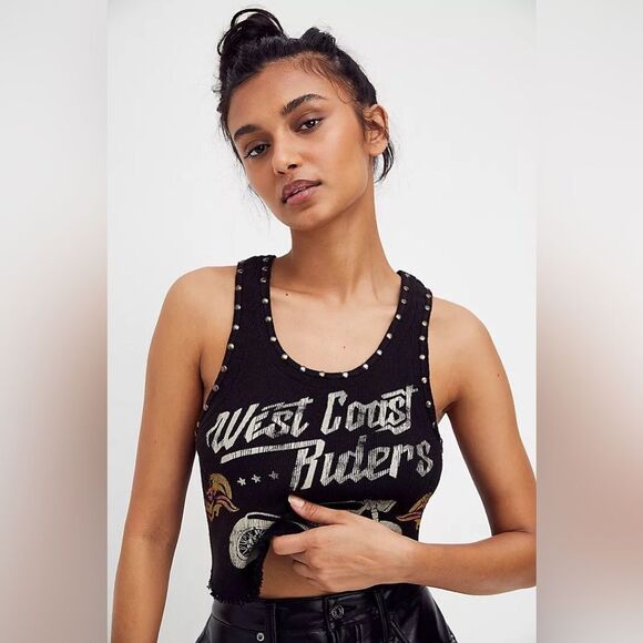 Free People Heavy Metal Graphic Tank - Picture 1 of 7